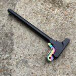 Black Ar15 Charging Handle with Oilslick Spec Ops extended latch