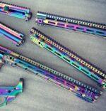 Oilslick Rainbow Neochrome Chameleon Ar15 M-Lok Handguard