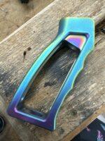 Blemished oilslick rainbow chameleon pvd ar15 pistol grip