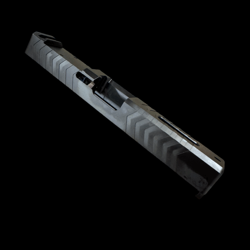  - G17 Glock 17 Compatible RMR Cut Slide, Top Window and Serrations, Chameleon - Mid State Firearms , Mid State Firearms