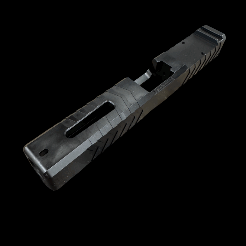  - G17 Glock 17 Compatible RMR Cut Slide, Top Window and Serrations, Chameleon - Mid State Firearms , Mid State Firearms
