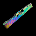 gen3 slide - Rainbow PVD RMR Cut Slide for Glock 19 Gen 3 – Window Ported, Oilslick Finish, Glock Compatible - Mid State Firearms , Mid State Firearms