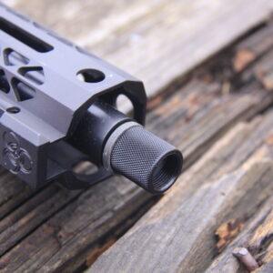 5/8-24 Thread Protector – Knurled, Black Phalanx Tactical Precision