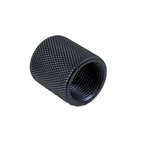 1/2-28 Thread Protector - Knurled, Black -Phalanx Tactical Precision