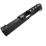  - MSF Gen 5 Glock 19 Compatible G19 Slide with RMR Optic Cut – Slant Window Ports and Serrations – Black - Mid State Firearms , Mid State Firearms