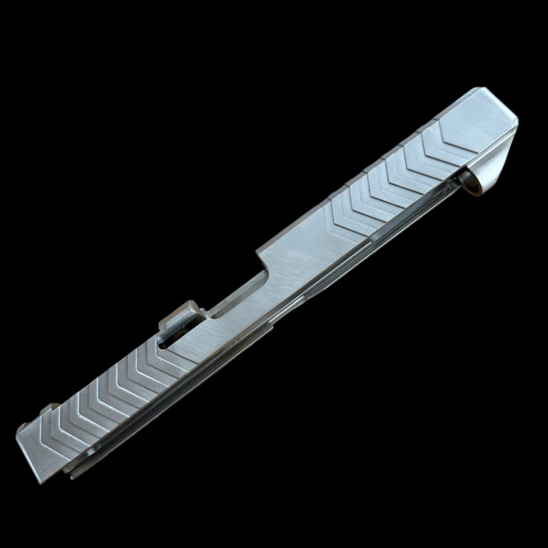  - G34 Slide, Gen3 Compatible Slide for Glock 34, RMR Optic Cut, Top Window Port, Stainless - Mid State Firearms , Mid State Firearms