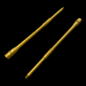 Gold 5.56/223 1:8 titanium nitride pvd pencil barrel