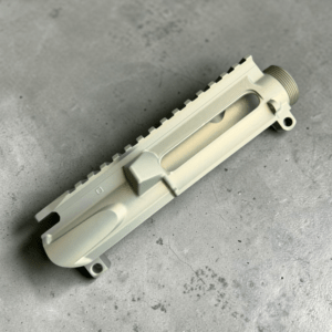 Gold/Tan Forged Slick Side AR-15 Stripped Upper Receiver, photo Gold/Tan Forged Slick Side AR-15 Stripped Upper Receiver