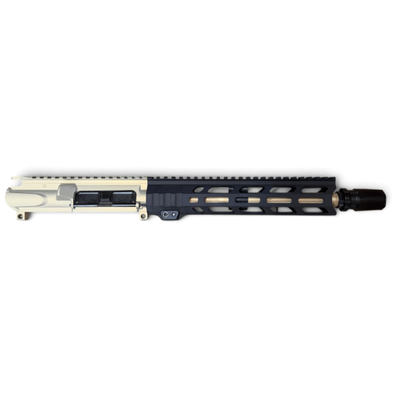 Clear/Black/Tan MixMatch 300 Blackout Ar15 Upper with Rg2 MLok Rail